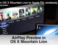 Mountain Lion in azione con il Mirroring AirPlay in un filmato non ufficiale