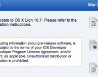 Apple rilascia OS X 10.7.4 build 11E35 agli sviluppatori