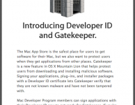 Apple manda un’email agli sviluppatori in vista dell’introduzione del Developer ID e del Gatekeeper