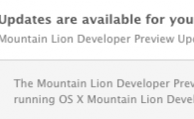Apple pubblica un altro aggiornamento per OS X Mountain Lion Developer Preview 3