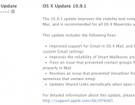 Apple rilascia OS X Mavericks 10.9.1: correzioni per Mail