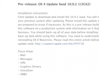 Apple rilascia la build 13C62 di OS X Mavericks 10.9.2