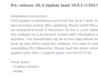 Apple rilascia OS X 10.9.3 build 13D17 agli sviluppatori