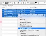 Come rinominare più file insieme con OS X Yosemite