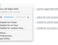 Shifty: disattivare la modalità notte solo per determinati programmi