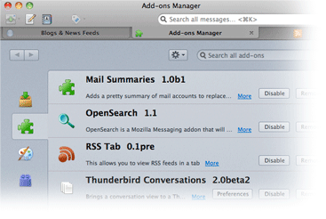 Thunderbird Management. Thunderbird conversations. Thunderbird Color Tab_loading.