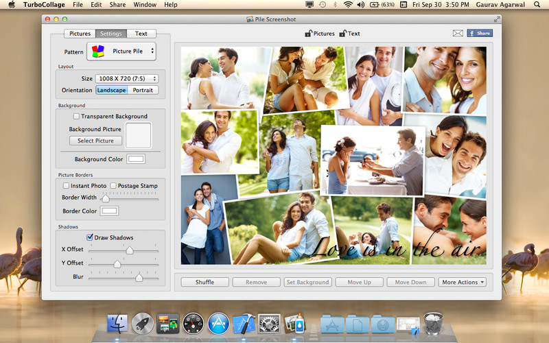 TurboCollage Collage Creator Mac pic0 SlideToMac
