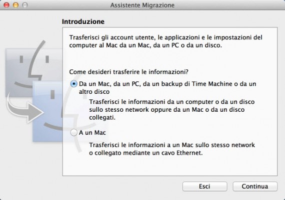SCARICA ASSISTENTE MIGRAZIONE PER WINDOWS