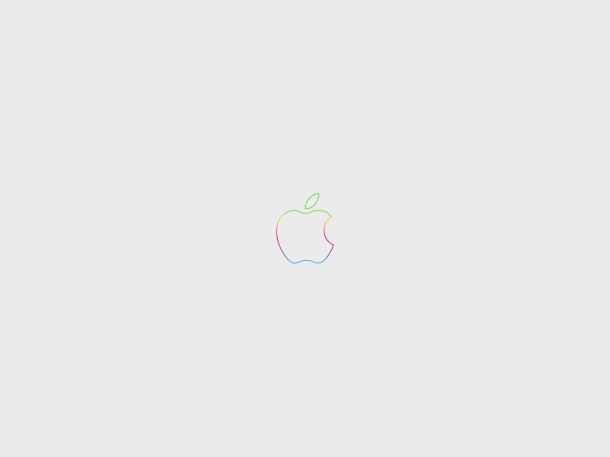 anniversary-apple-logo-rainbow-offwhite-wallpaper-610x457