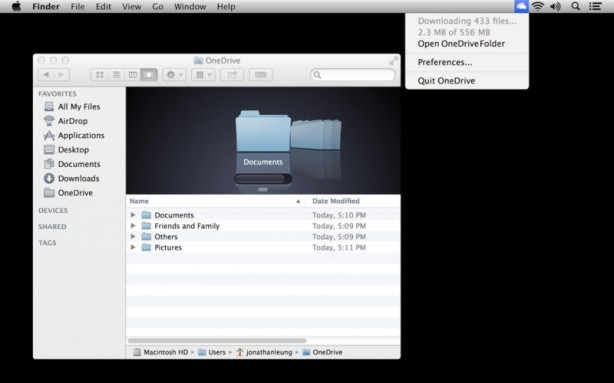 OneDrive Mac pic0