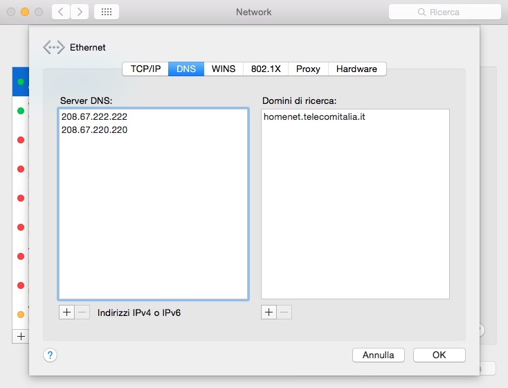 google dns servers mac