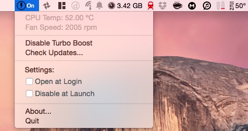 Turbo Boost Switcher Mac pic0