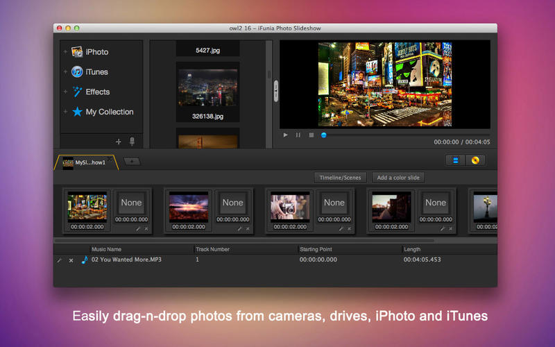 Ifunia photo slideshow for mac osx