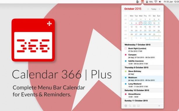 Calendar 366 Plus Mac pic0
