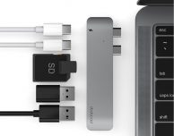 Doppio hub USB-C 6-in-1 con lettore SD card per MacBook Pro in offerta con codice SlideToMac