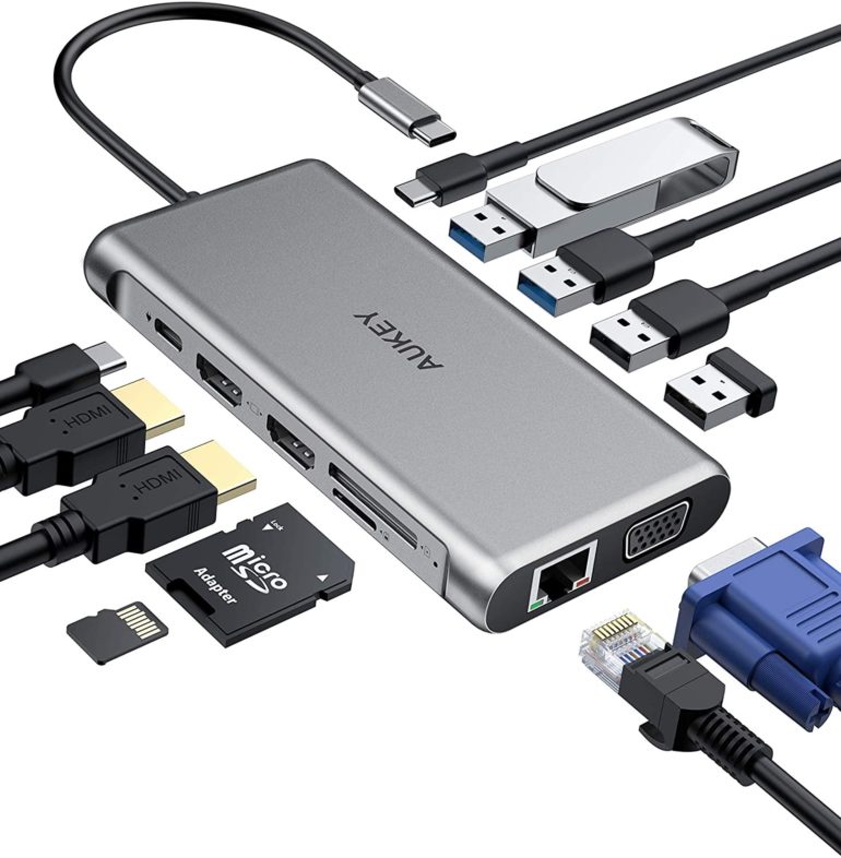 Lettore di Schede SD/TF USB A 3.0 USB-C PD da 100W Compatibile per MacBook PRO,XPS,S21 e Altro Porta 1Gbps Ethernet Baseus Hub USB C Adattatore Multiporta 8 in 1 Tipo C Hub Portatile con HDMI 4K 