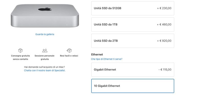 mac mini 10 gigabit ethernet